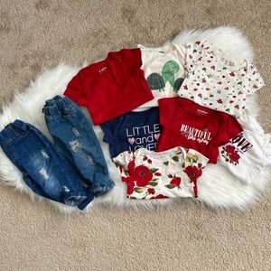 Baby girl clothes bundle tops / pants